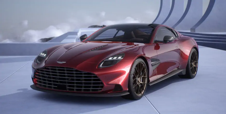 Aston Martin Bordeaux Vanquish trois quart avant
